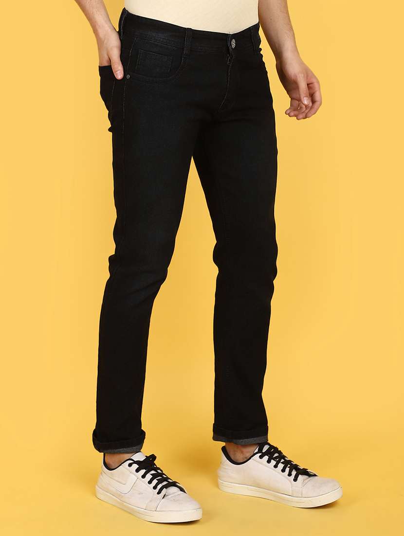 men mid rise plain denim jeans - 21177169 -  Standard Image - 2