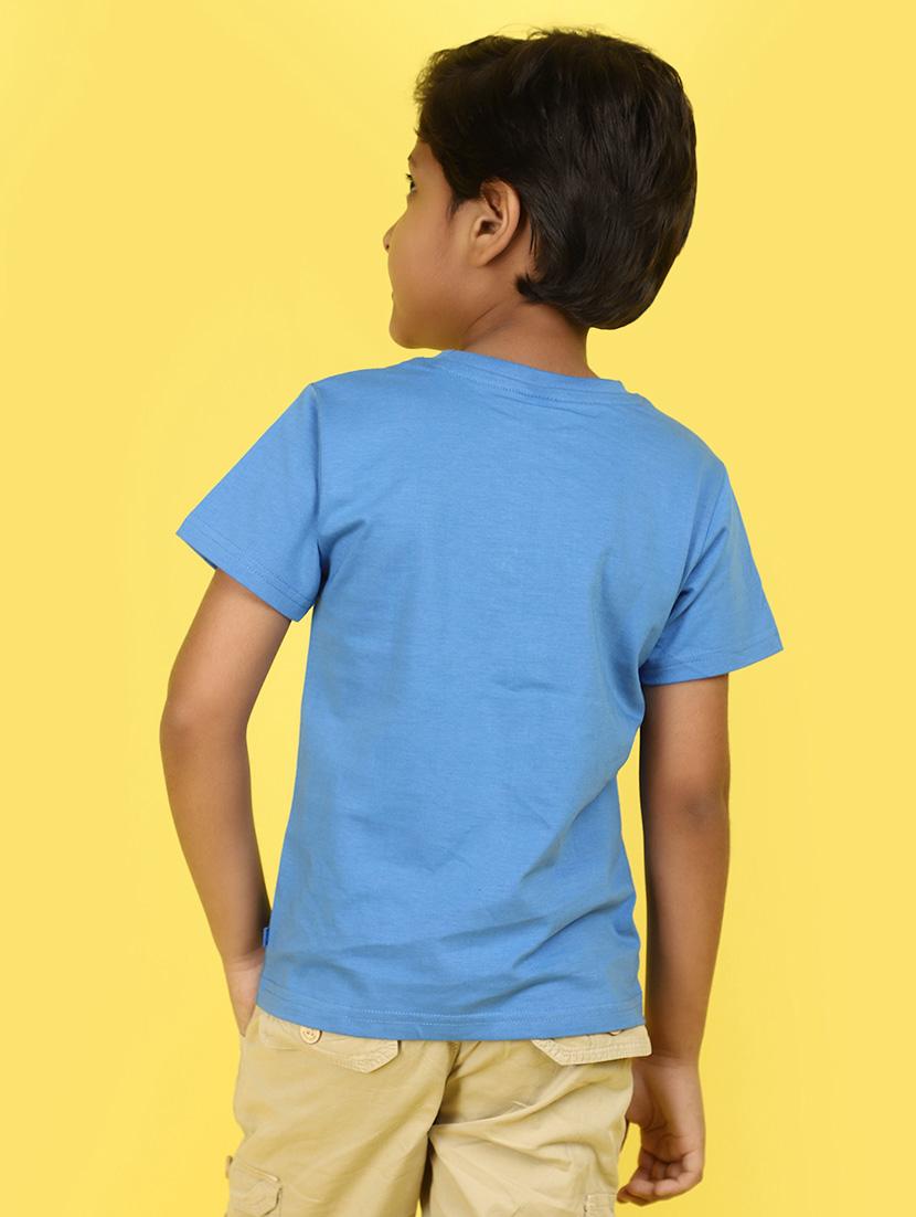 kids boy printed round neck t-shirt - 21177174 - Standard Image - 2