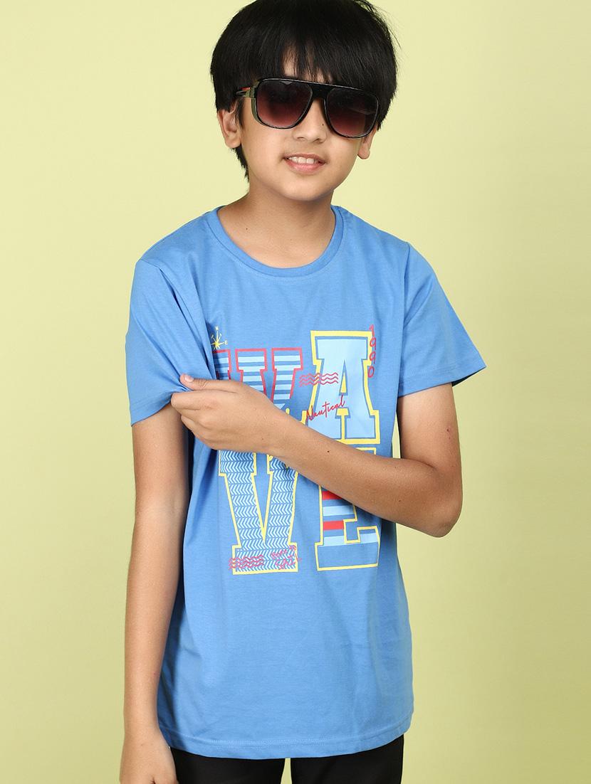 kids boy printed round neck t-shirt - 21177195 - Standard Image - 2