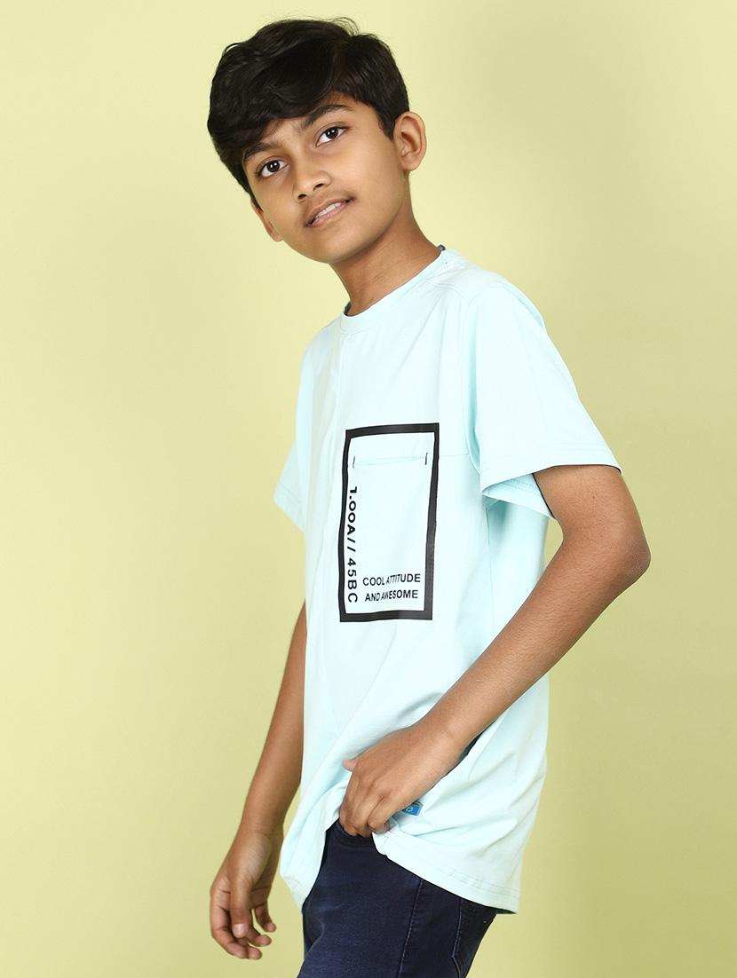 kids boy printed round neck t-shirt - 21177202 - Standard Image - 2