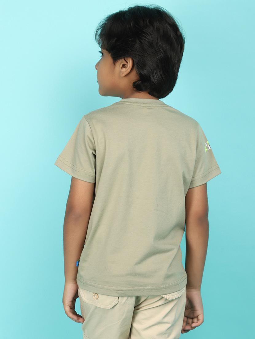 kids boy printed round neck t-shirt - 21177210 - Standard Image - 2