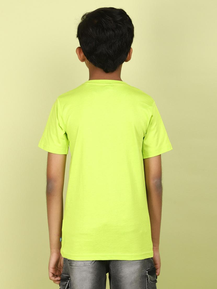 kids boy printed round neck t-shirt - 21177216 - Standard Image - 2