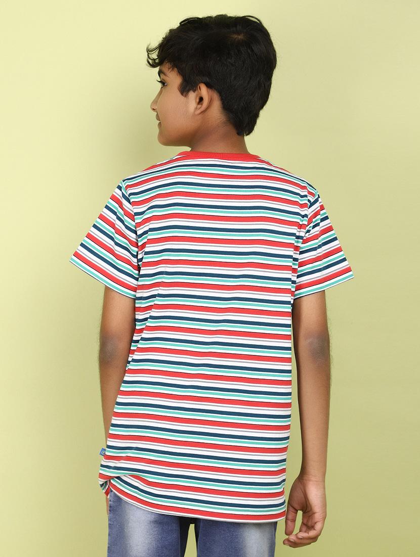 boys striped cotton t-shirt - 21177221 - Standard Image - 2