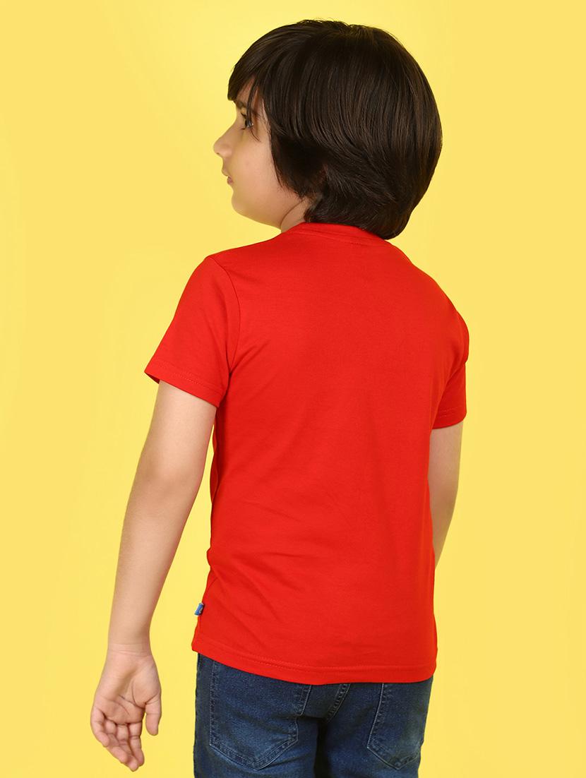kids boy printed round neck t-shirt - 21177240 - Standard Image - 2