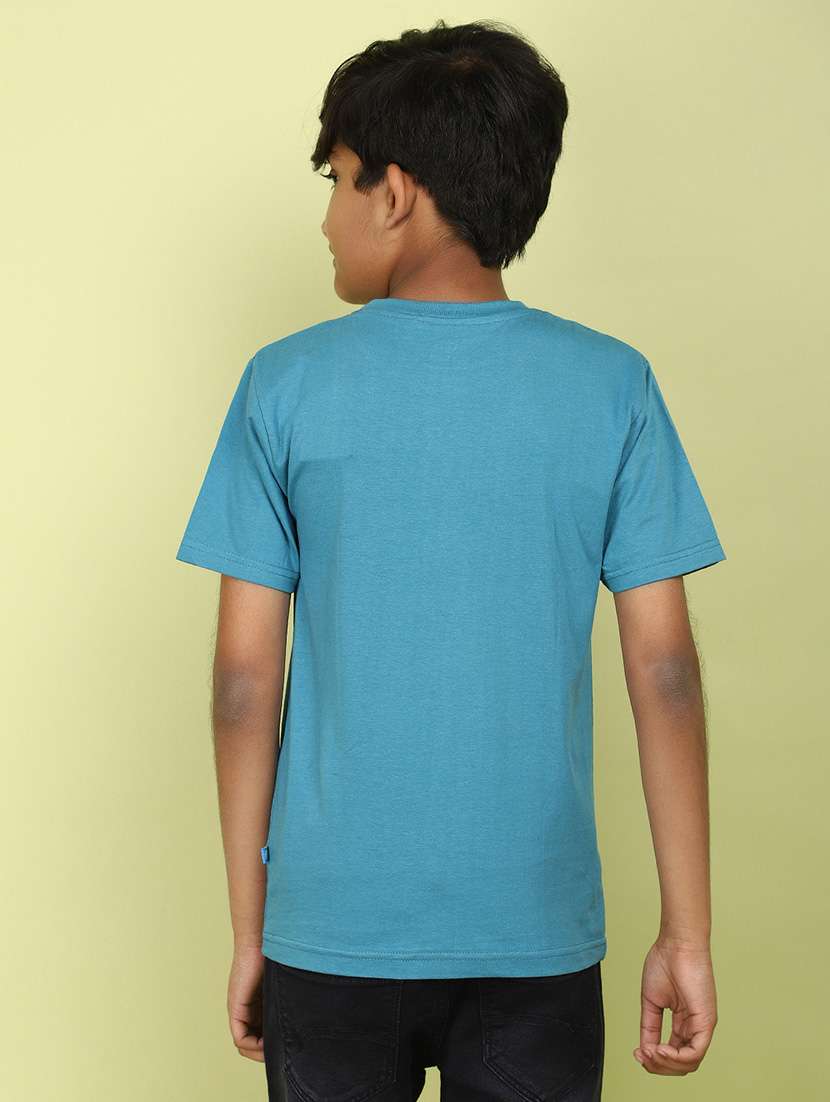 boys front print cotton t-shirt - 21177242 -  Standard Image - 2