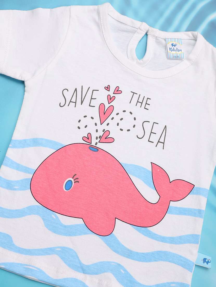 pack of 3 multi coloured printed cotton tee - 21177256 -  Standard Image - 2