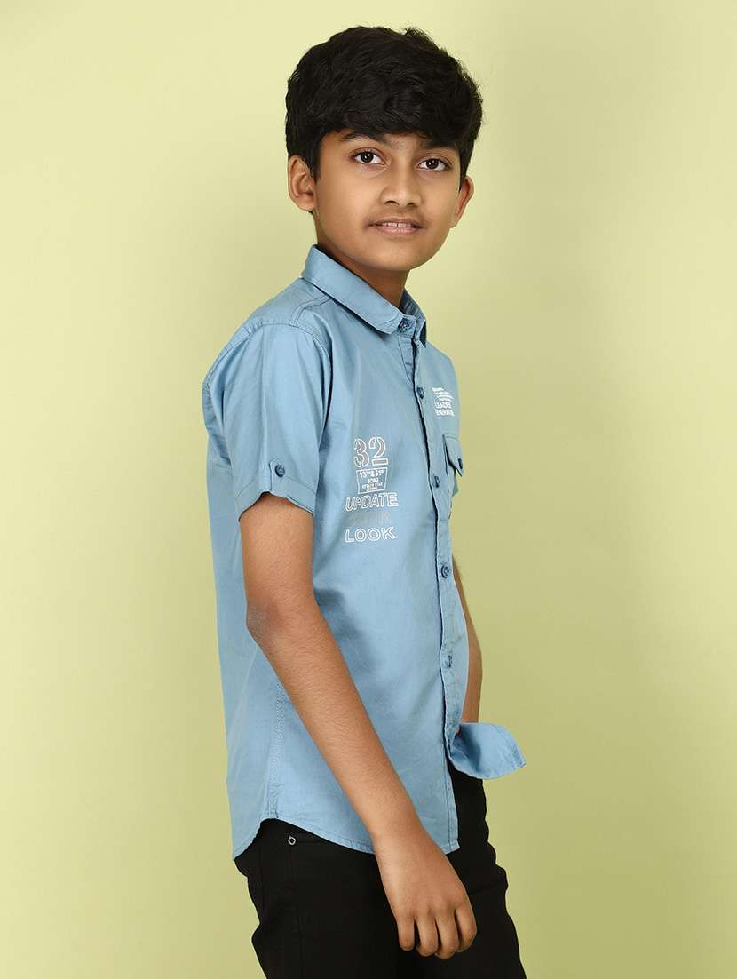 boys printed cotton shirt - 21177328 -  Standard Image - 2