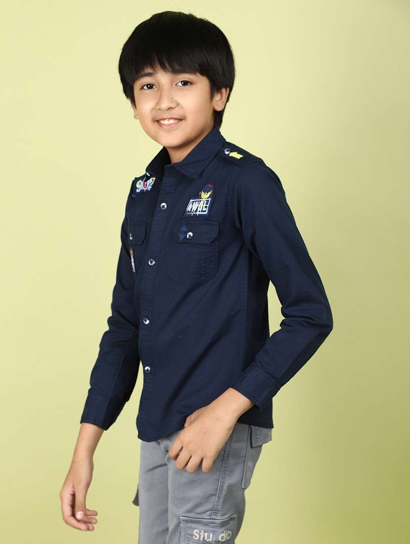 boys placement print cotton t-shirt - 21177338 -  Standard Image - 2