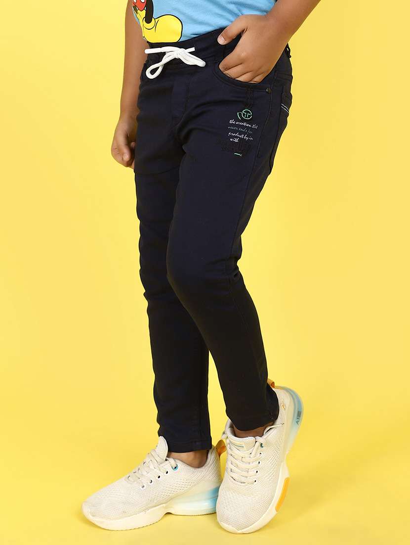 boys navy blue denim plain jeans - 21177363 -  Standard Image - 2