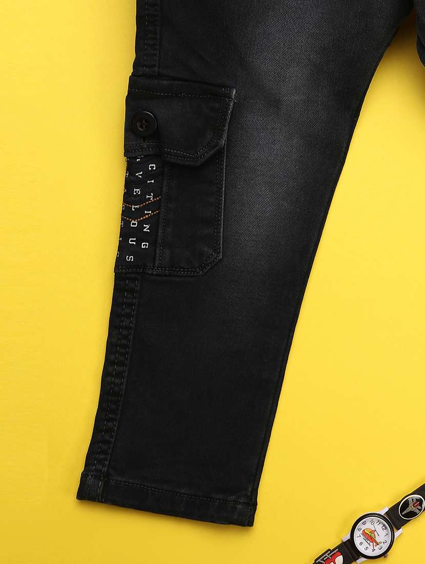 boy's solid mid rise jeans - 21177389 -  Standard Image - 2