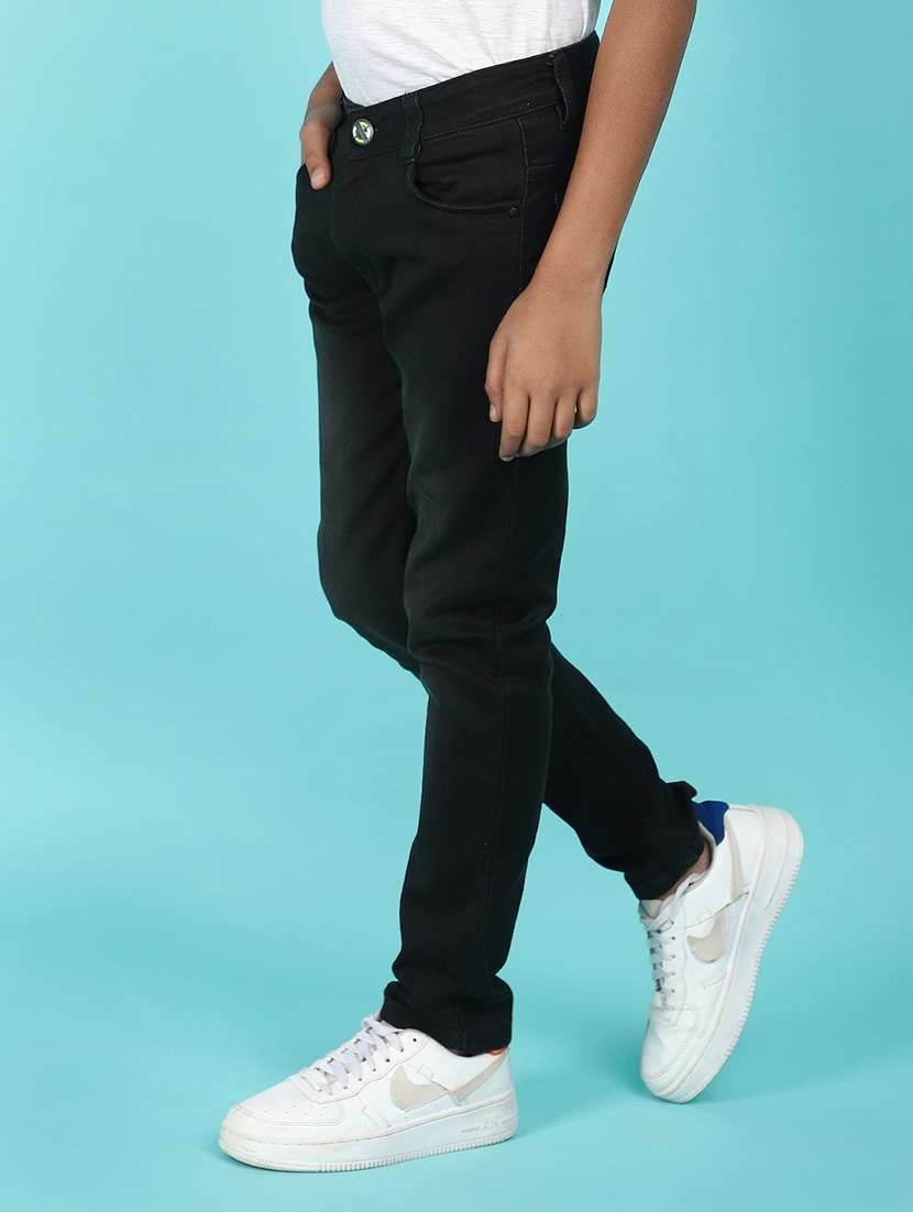 black denim plain jean - 21177397 -  Standard Image - 2