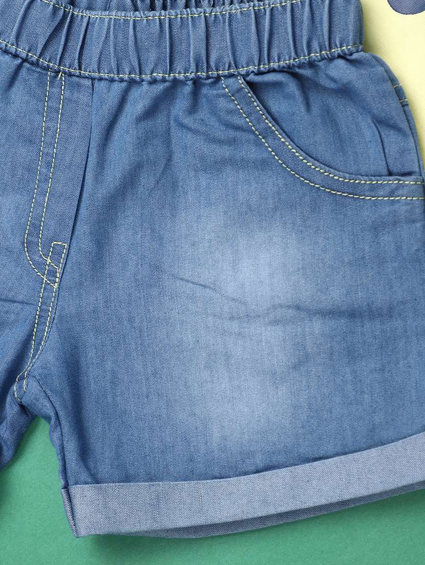 girls yellow printed shorts sets - 21177530 -  Standard Image - 2