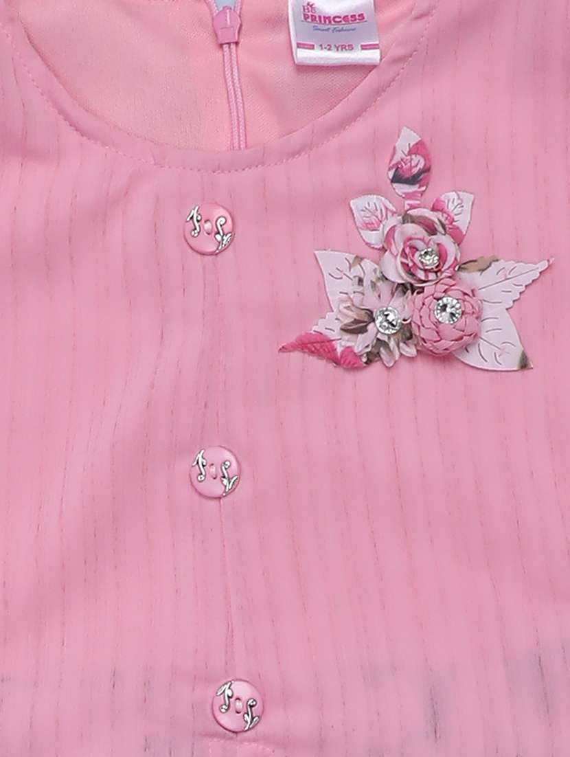 girls pink  printed capri sets - 21177534 -  Standard Image - 2