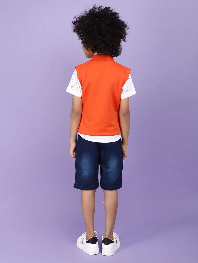 boy printed causal wear shorts set - 21177573 -  Standard Image - 2