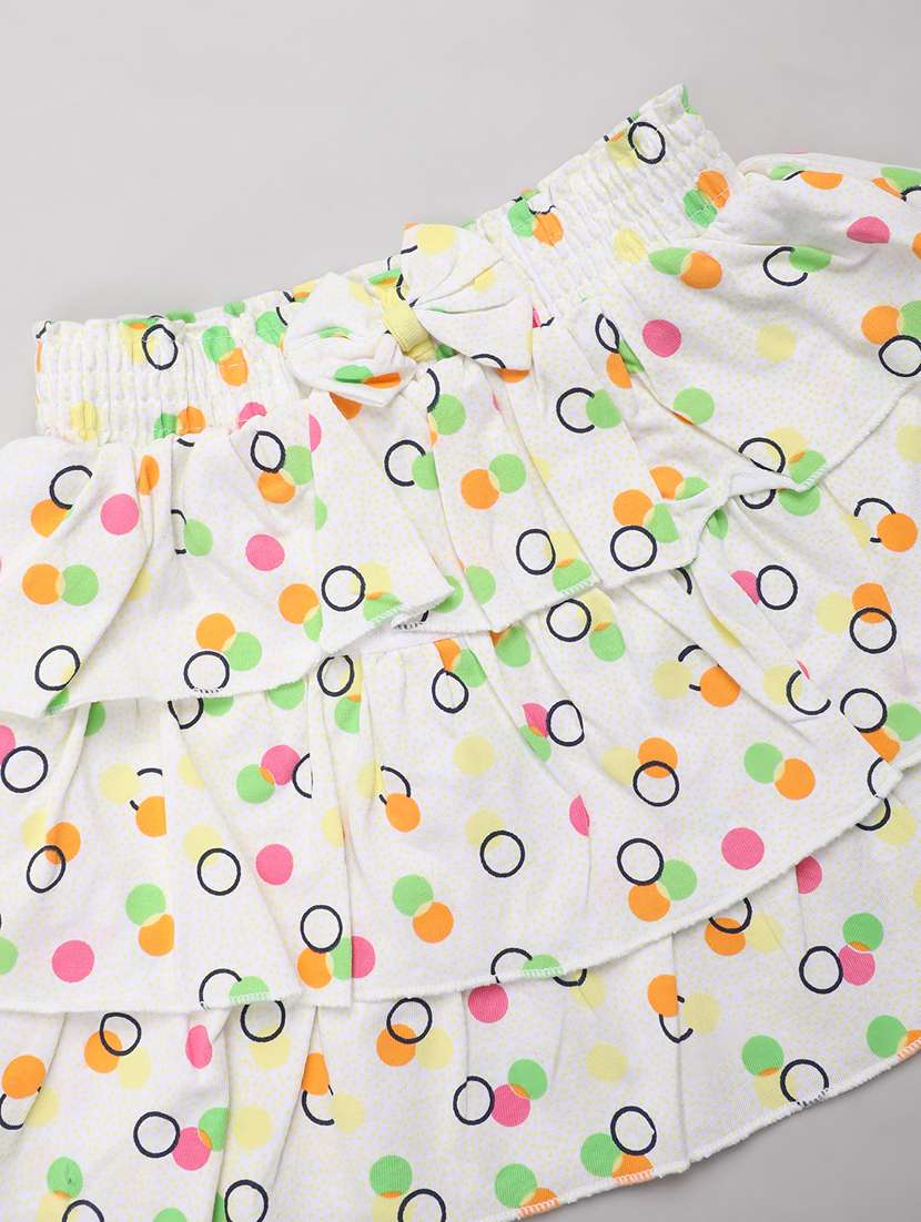 yellow printed skirt top set - 21177638 -  Standard Image - 2