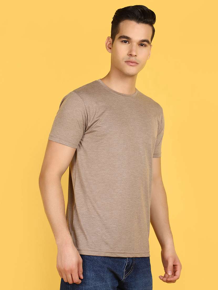 men solid round neck cotton t-shirt - 21177851 -  Standard Image - 2