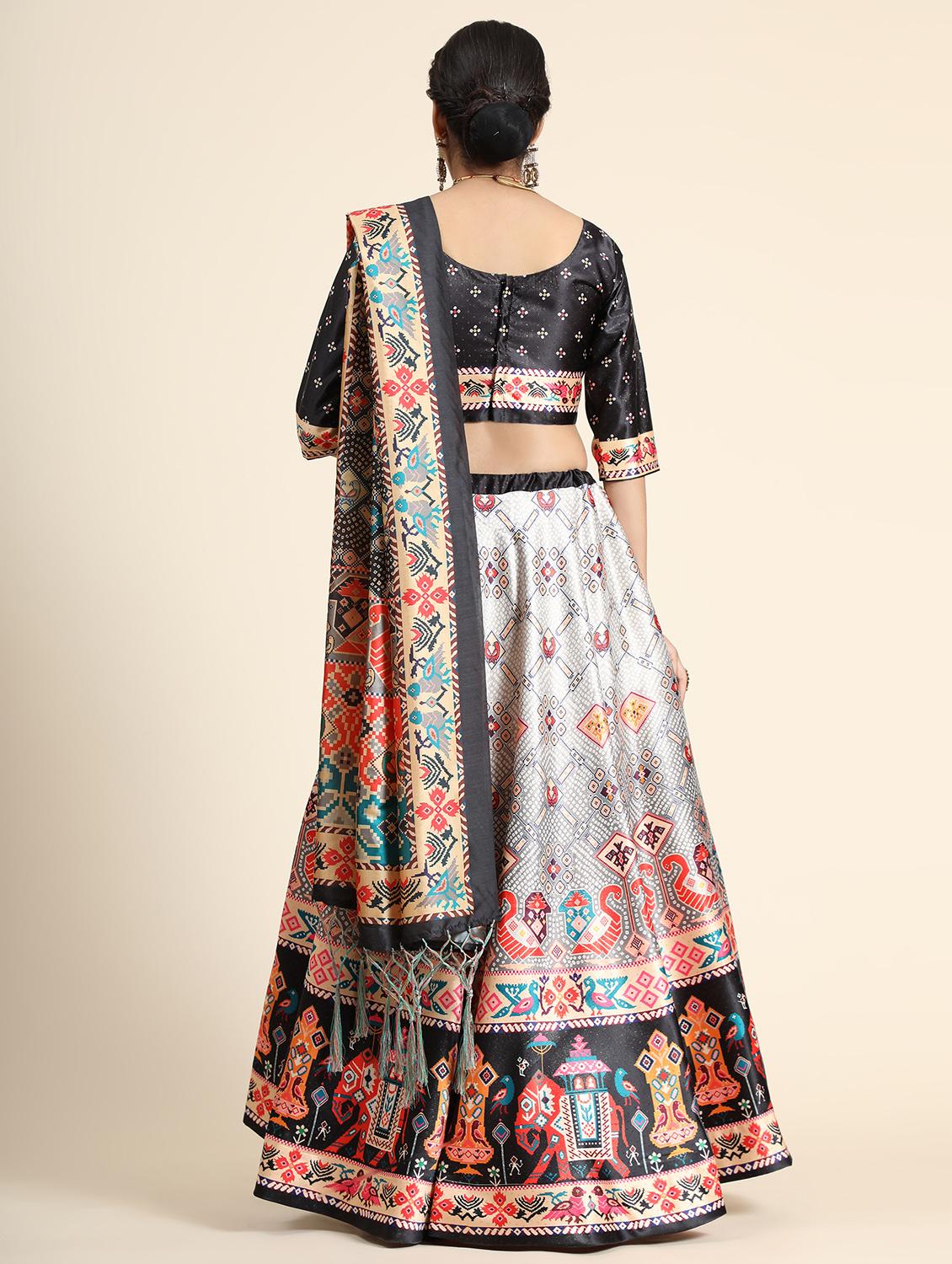 women flared lehenga choli with dupatta - 21178040 - Standard Image - 2