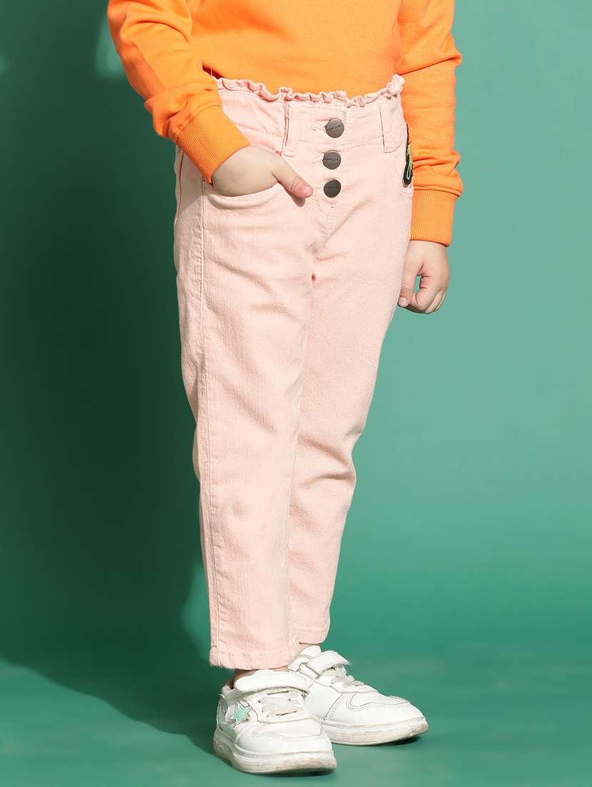 solid pink denim jeans - 21178279 -  Standard Image - 2