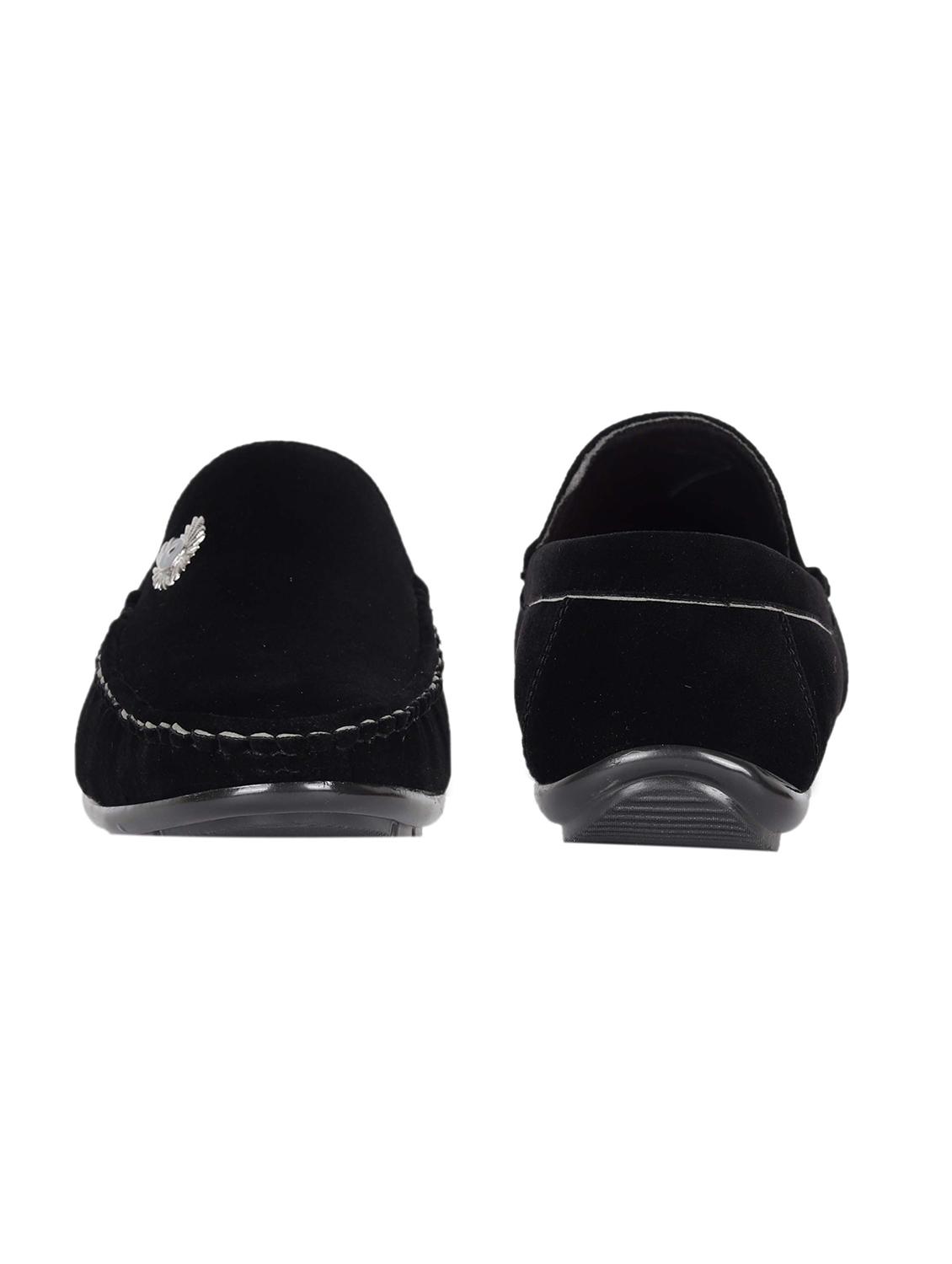 black suede slip on loafers - 21178292 - Standard Image - 2
