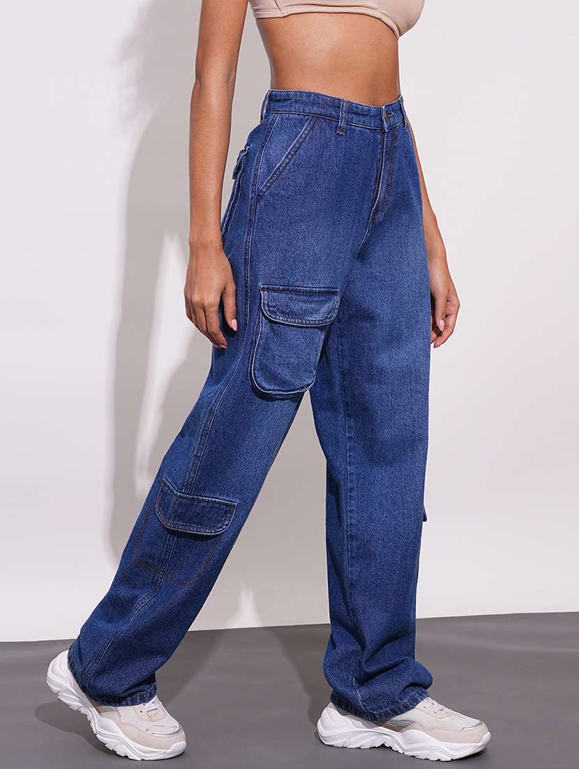 women's high rise solid cargo - 21178365 - Standard Image - 2