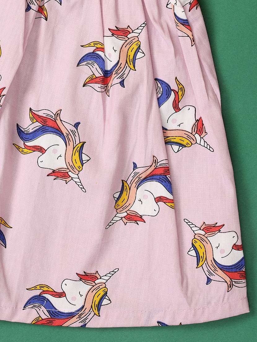 kids pink cotton frock - 21178662 -  Standard Image - 2