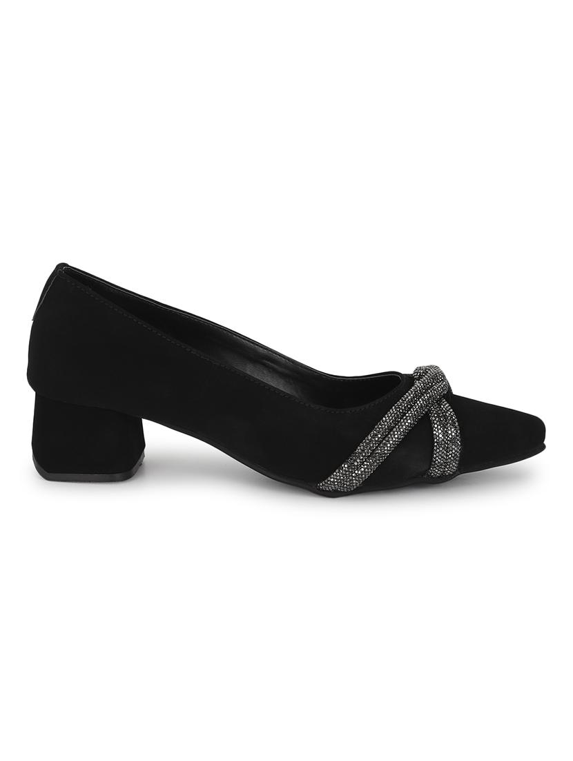women black block heel pumps - 21180948 - Standard Image - 2