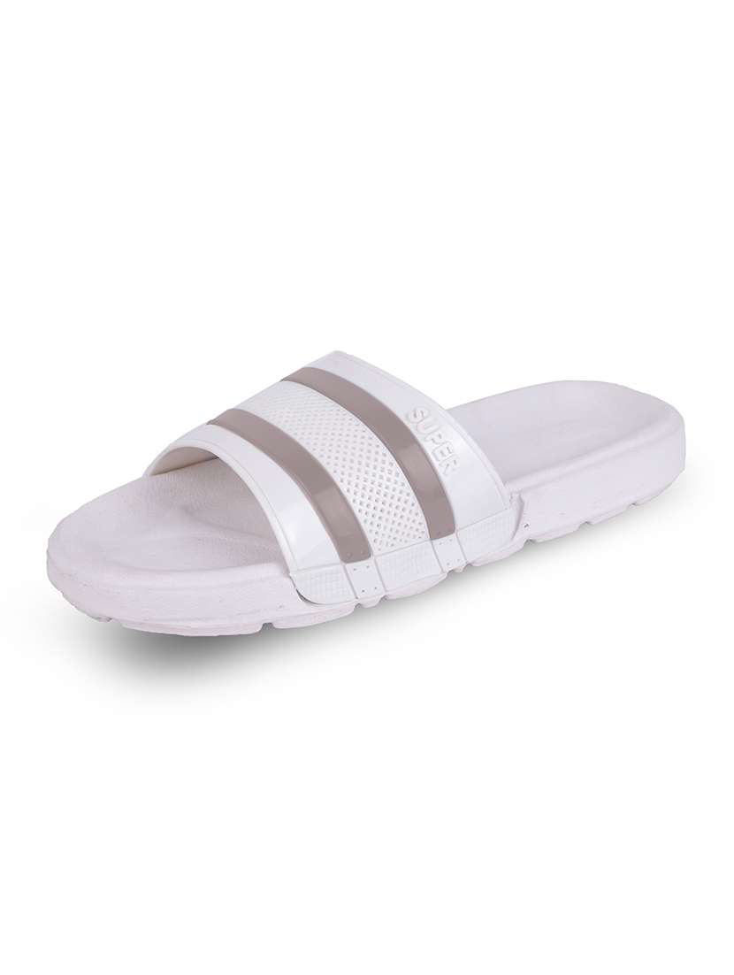 white slip on flip flop - 21181393 - Standard Image - 2