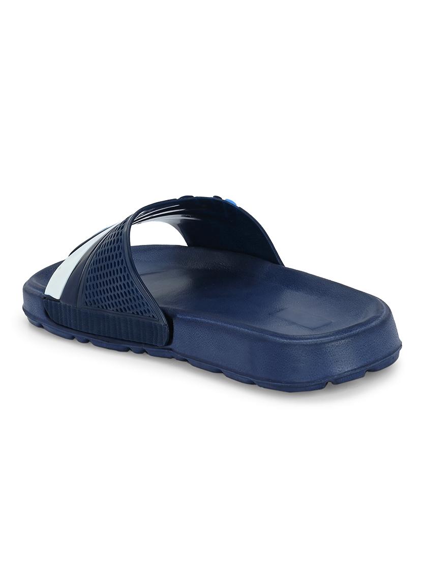 blue synthetic slip on flip flops - 21181409 - Standard Image - 2