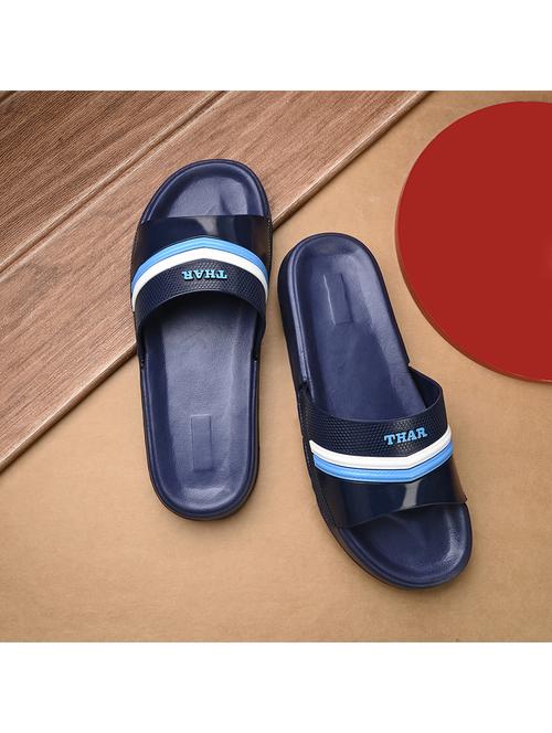 navy blue slip on flip flop - 21181418 - Standard Image - 0