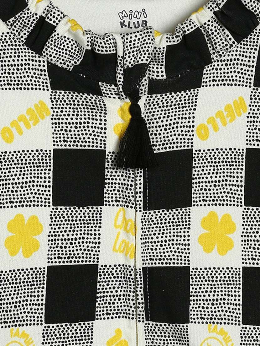 black  printed long sleeves jacket - 21182825 -  Standard Image - 2