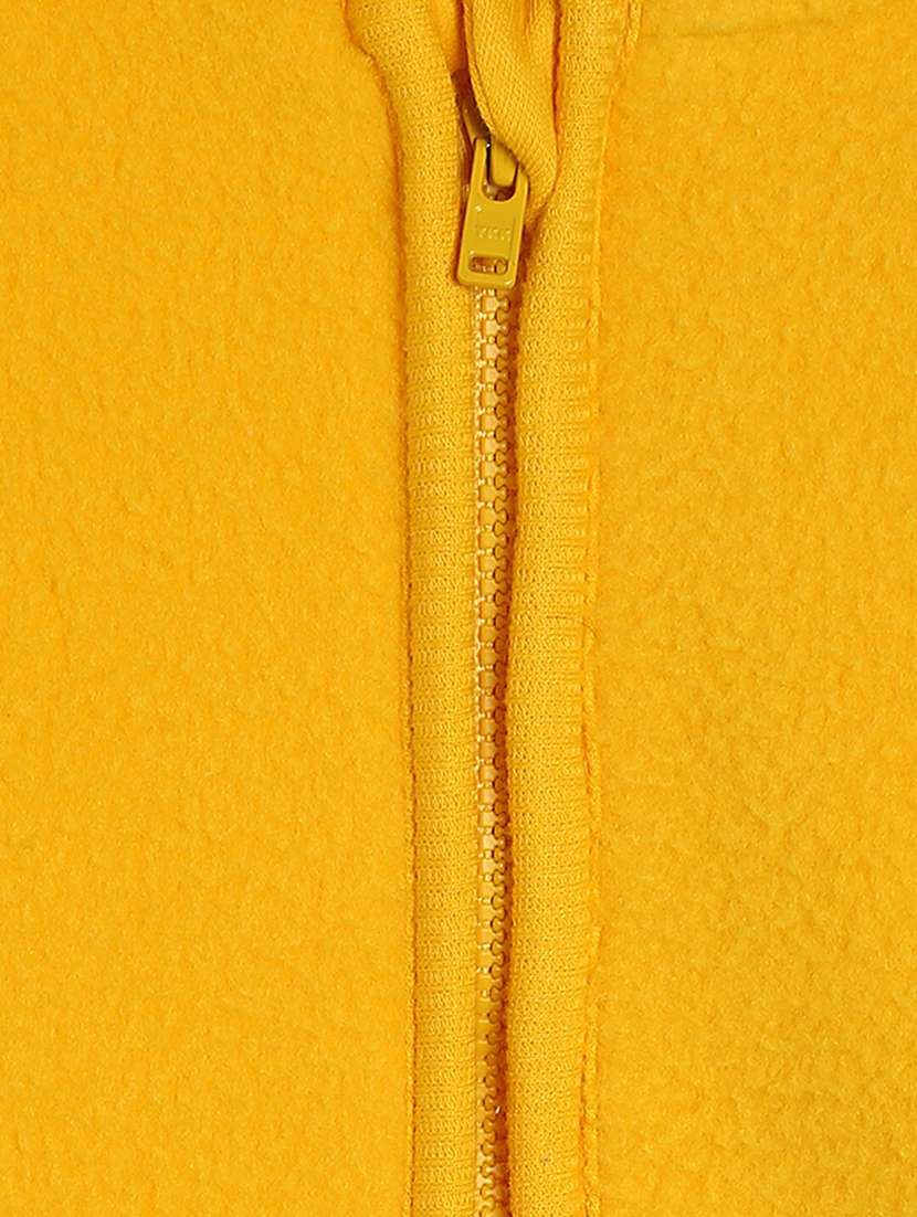 yellow solids long sleeves coat - 21182947 - Standard Image - 2