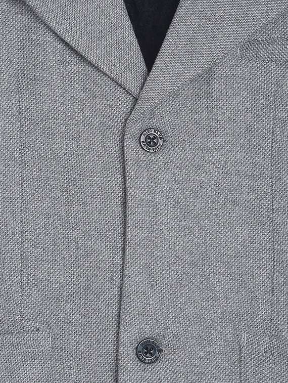 boy solid lapel neck blazer - 21183021 - Standard Image - 2