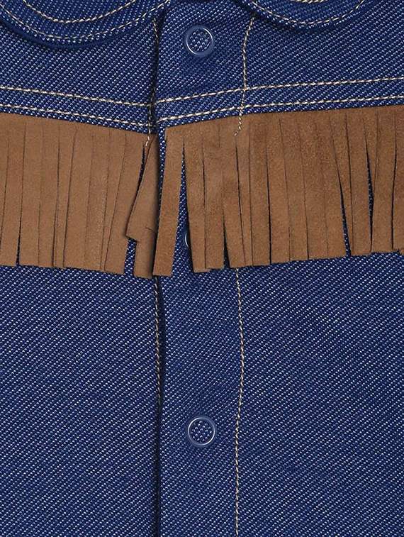 blue cotton regular jackets & coat - 21183072 -  Standard Image - 2