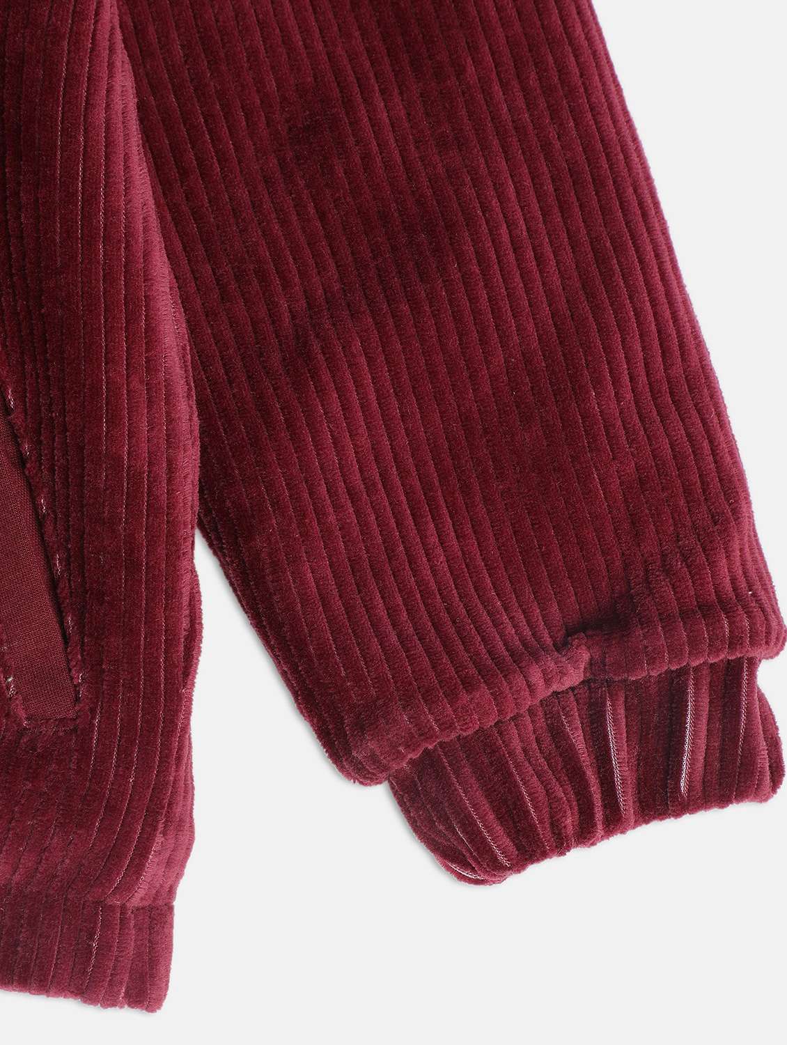 maroon cotton blend regular jackets & coat - 21183193 -  Standard Image - 2