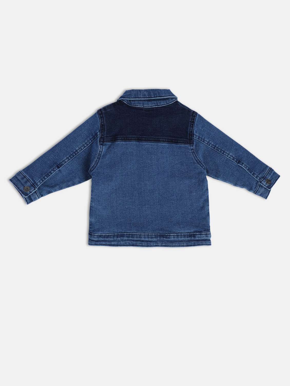 kids long sleeves solid denim jackets - 21183199 - Standard Image - 2
