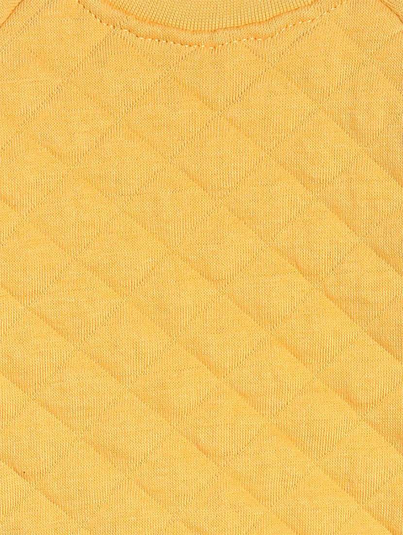 yellow cotton plain sweatshirt - 21183313 - Standard Image - 2