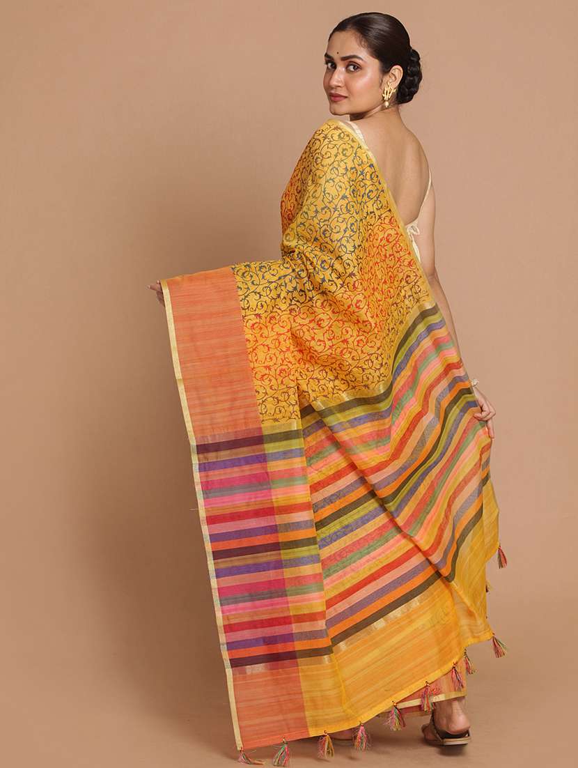women handloom saree with blouse - 21185258 -  Standard Image - 2