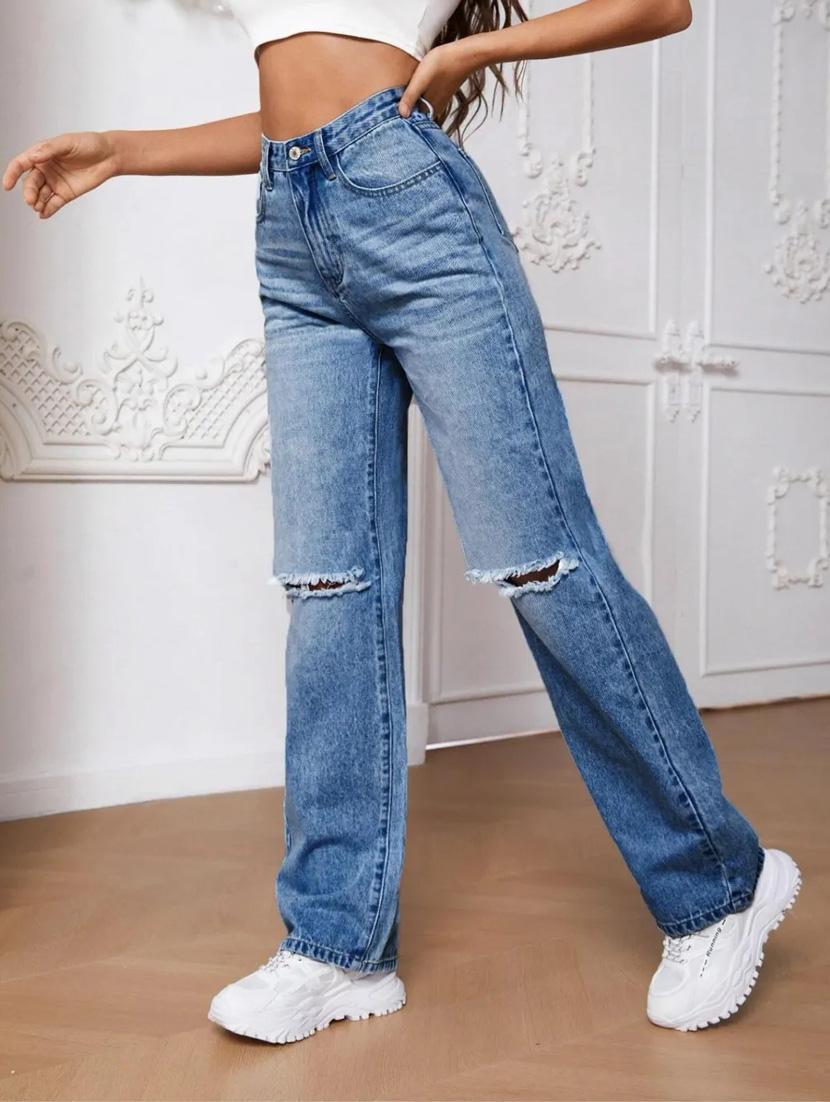women blue denim jeans - 21185502 - Standard Image - 2