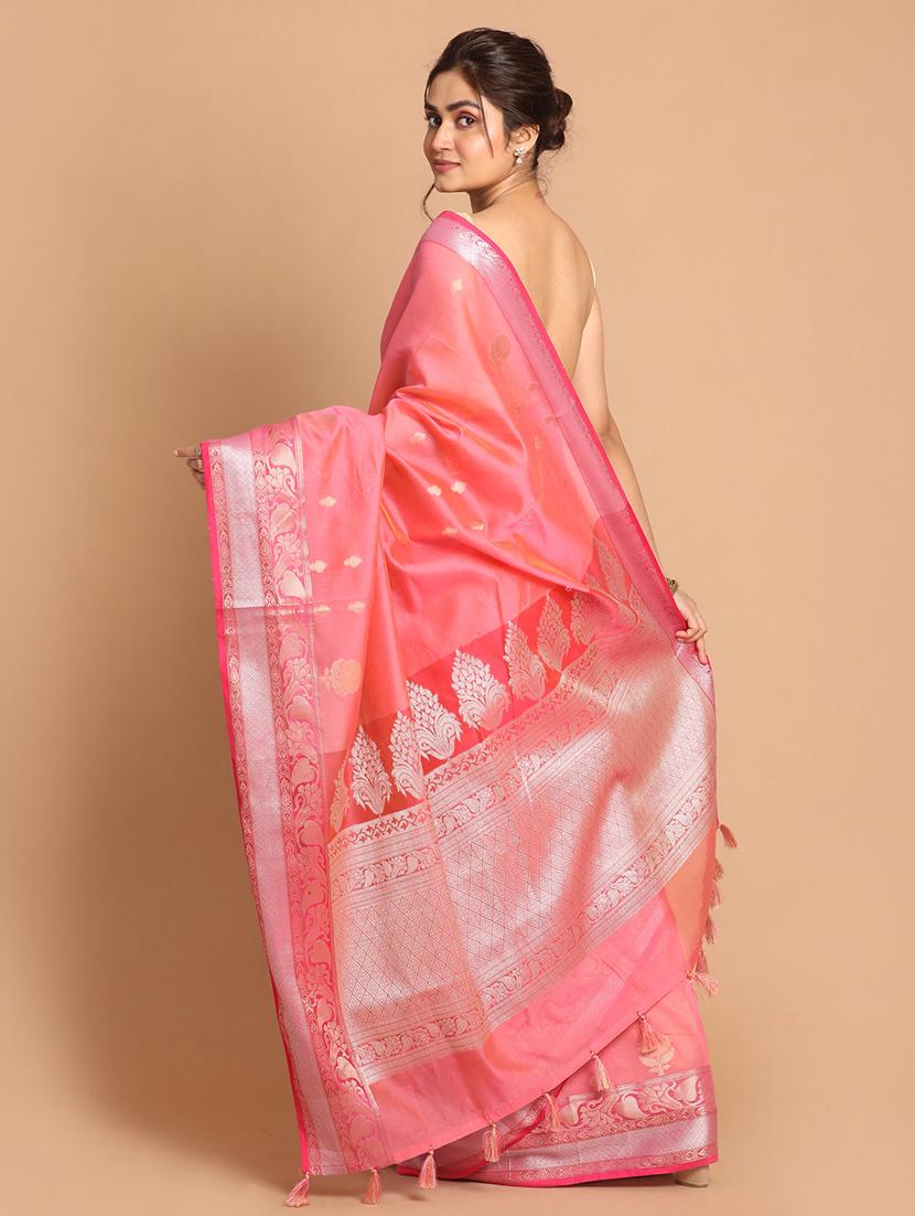 women self design bordered saree with blouse - 21185572 - Standard Image - 2