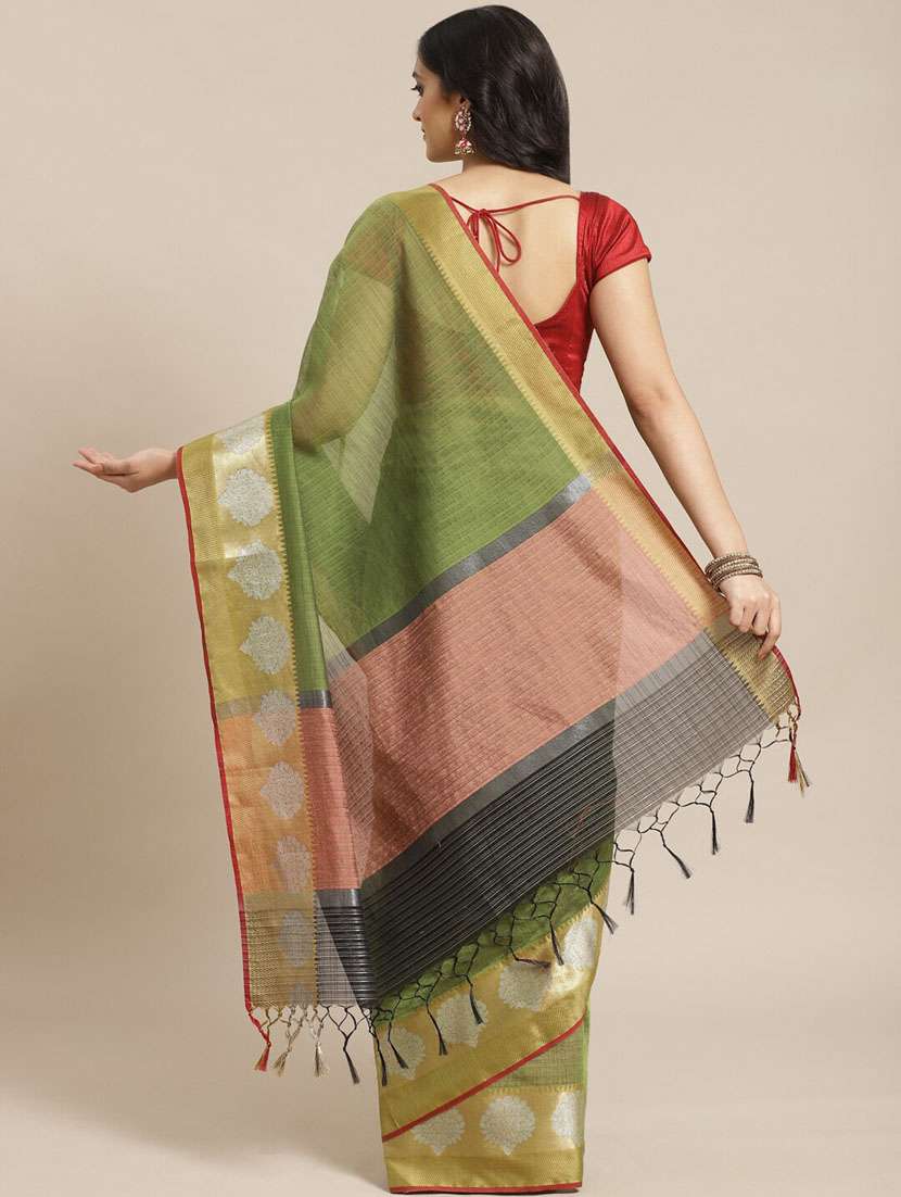 women self design bordered saree with blouse - 21185632 -  Standard Image - 2