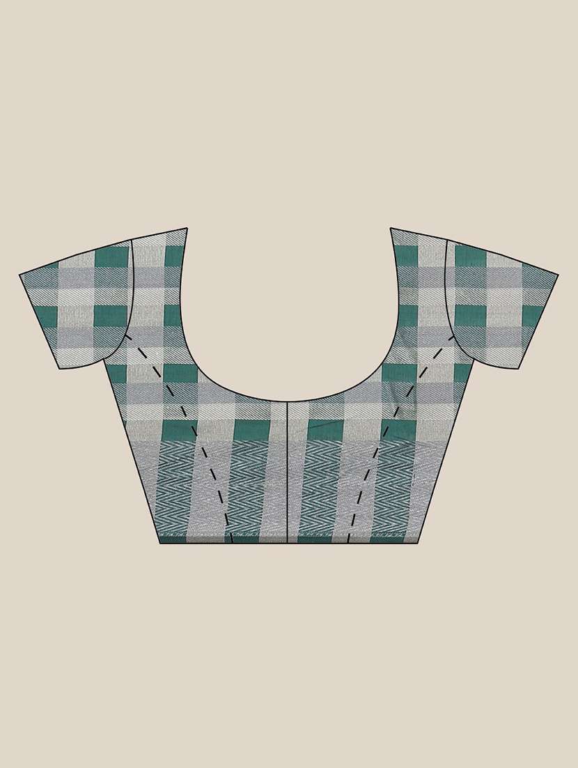 teal liva banarasi saree with blouse - 21185637 -  Standard Image - 2