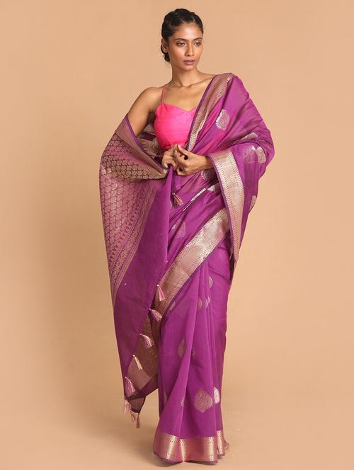 women self design bordered saree with blouse - 21185784 - Standard Image - 0
