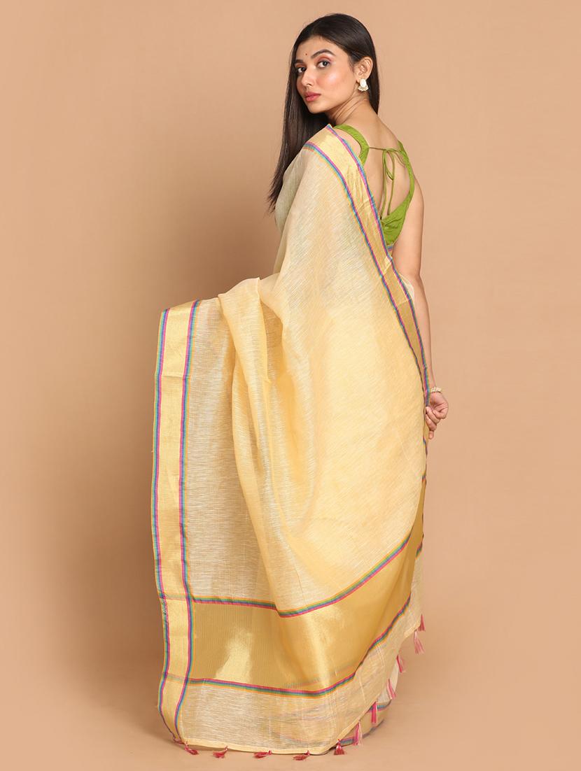 women self design handloom saree with blouse - 21185897 - Standard Image - 2