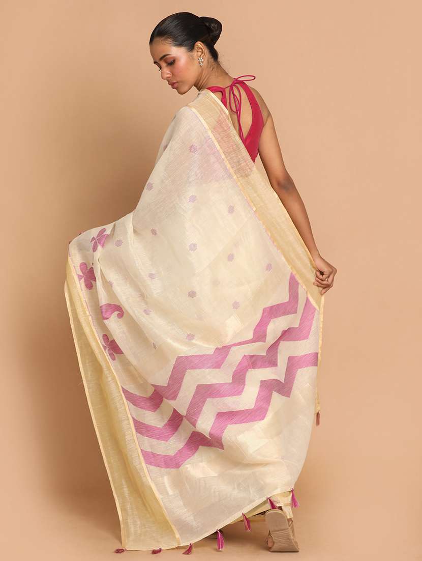 women self design handloom saree with blouse - 21185911 - Standard Image - 2