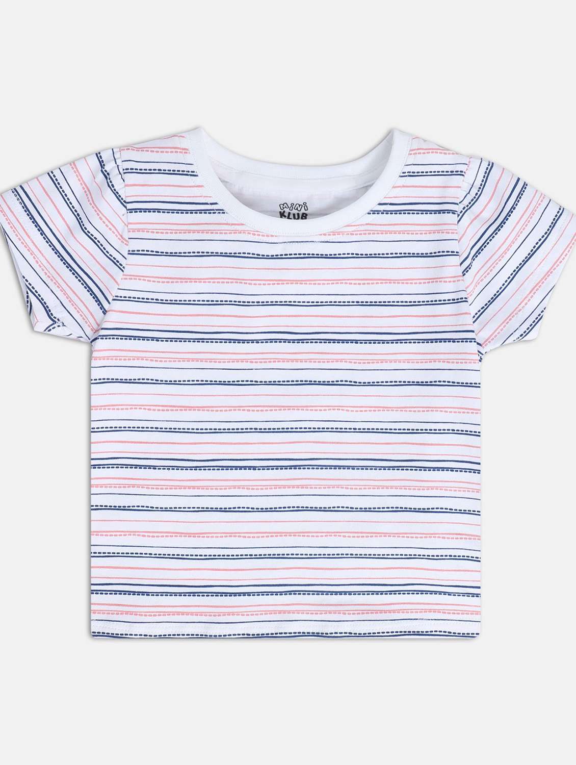 girls round neck stripes full length set - 21187003 - Standard Image - 2