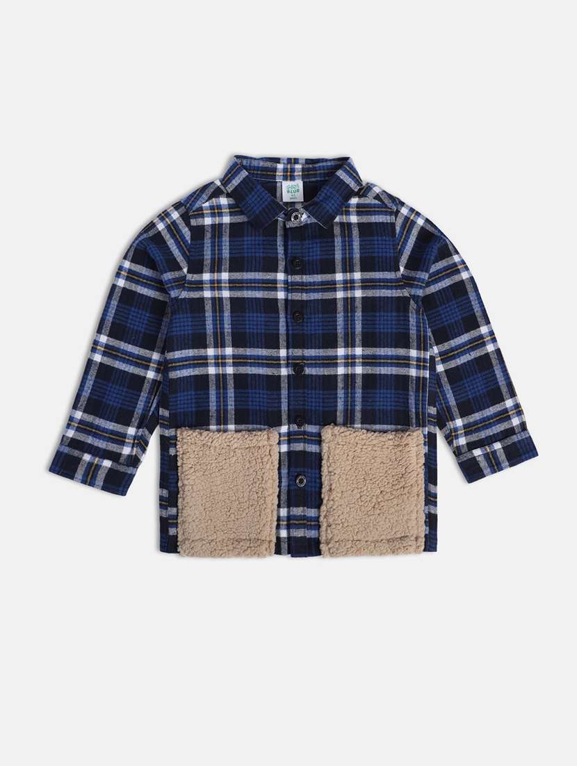 boys checkered long sleeve shackets - 21188295 - Standard Image - 2