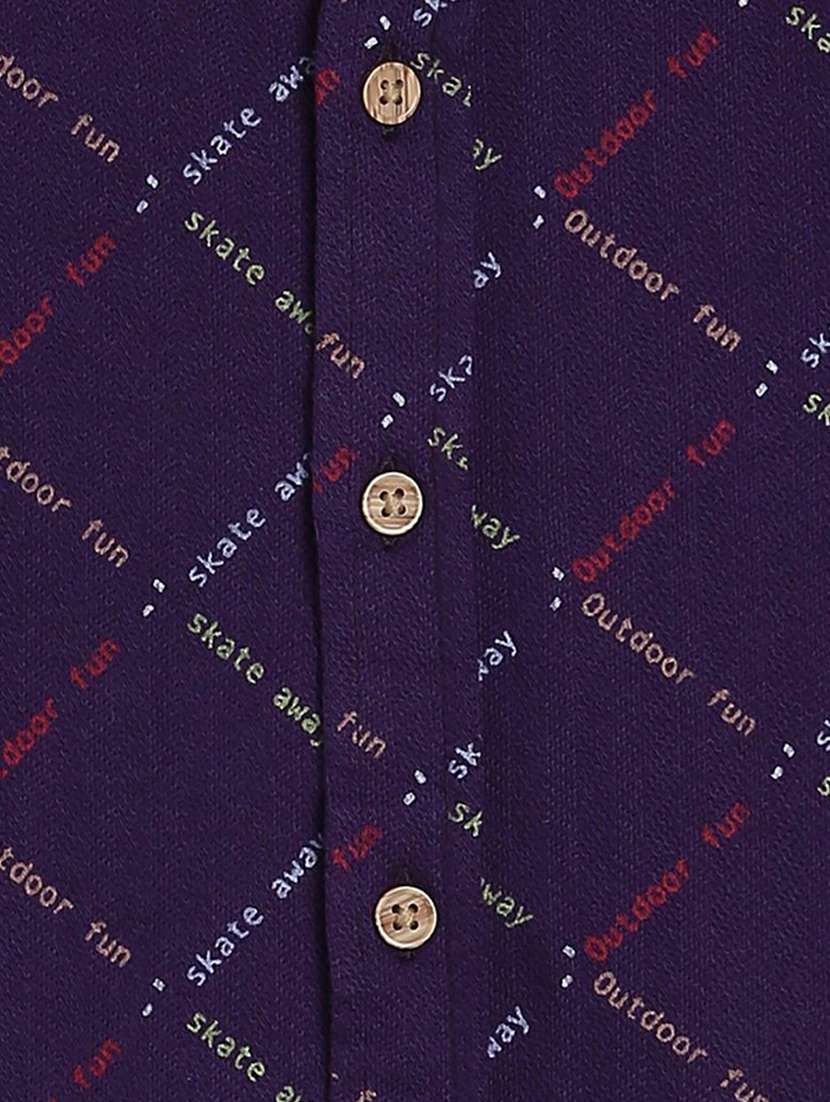 kids printed cotton blend shirt - 21188315 -  Standard Image - 2