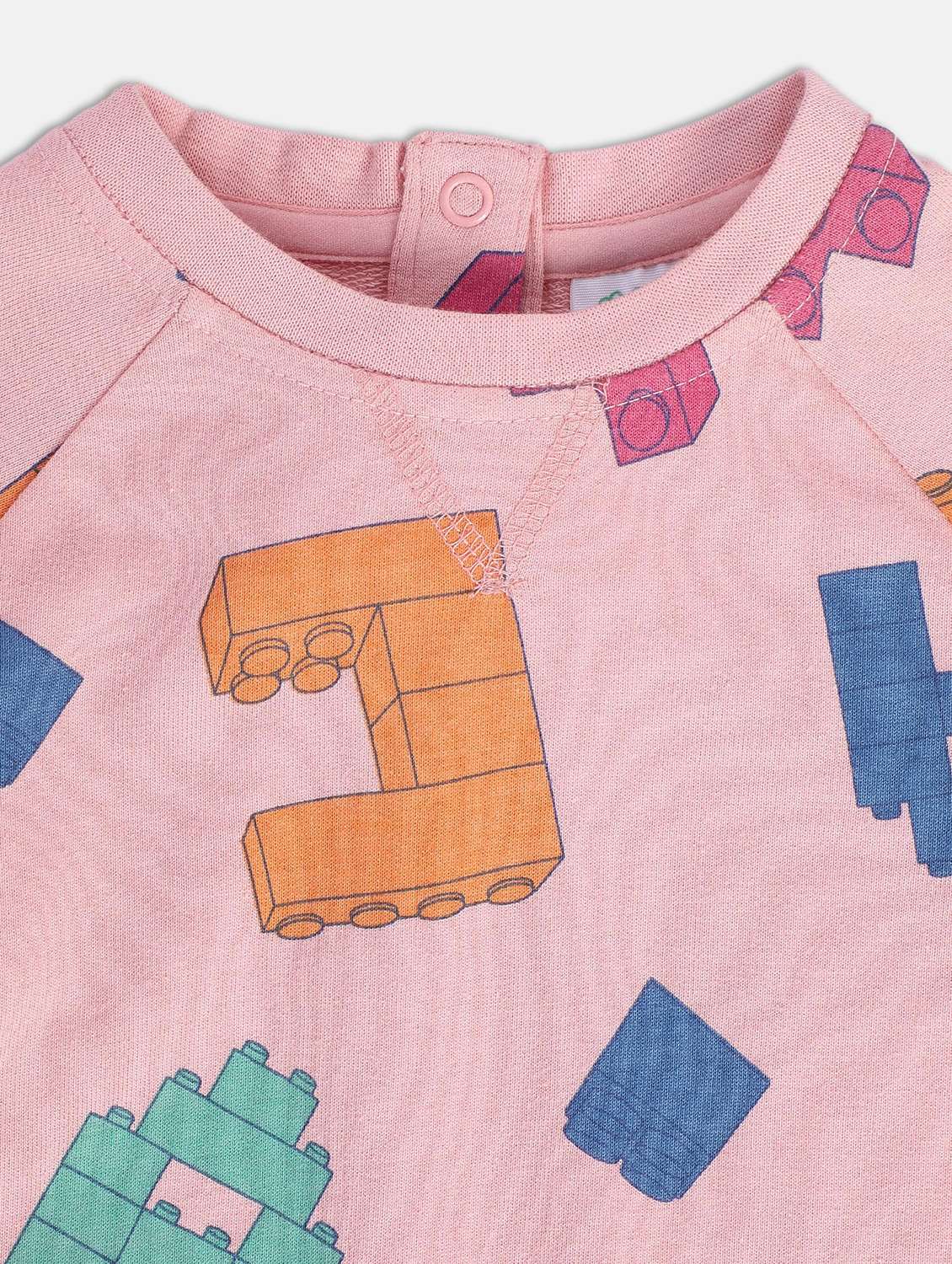 pink cotton front print sweatshirt - 21188500 - Standard Image - 2
