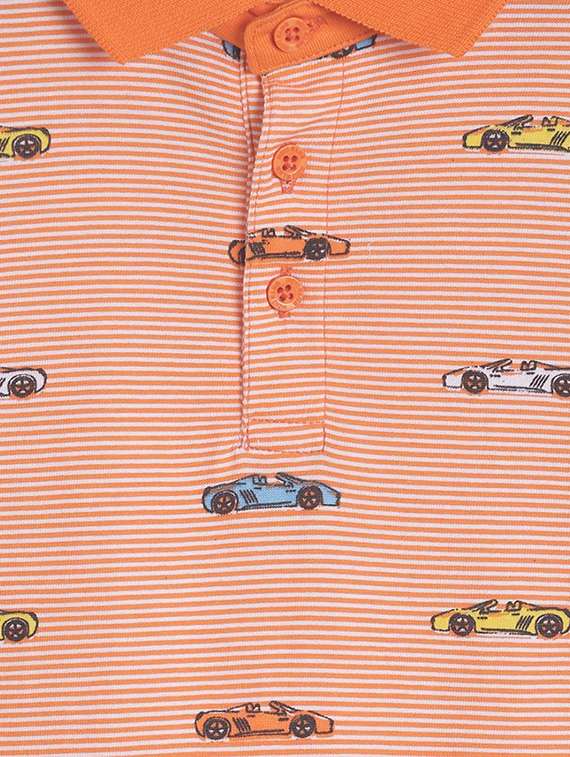 kids polo neck printed t-shirt - 21188803 - Standard Image - 2