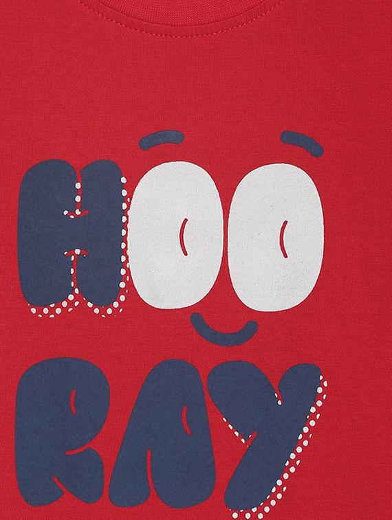 kids round neck typographic printed t-shirt - 21188978 - Standard Image - 2
